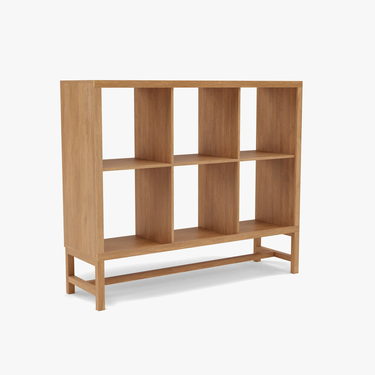 Jonas Display Shelf 3 x 2 110 x 33 x 94cm American Oak