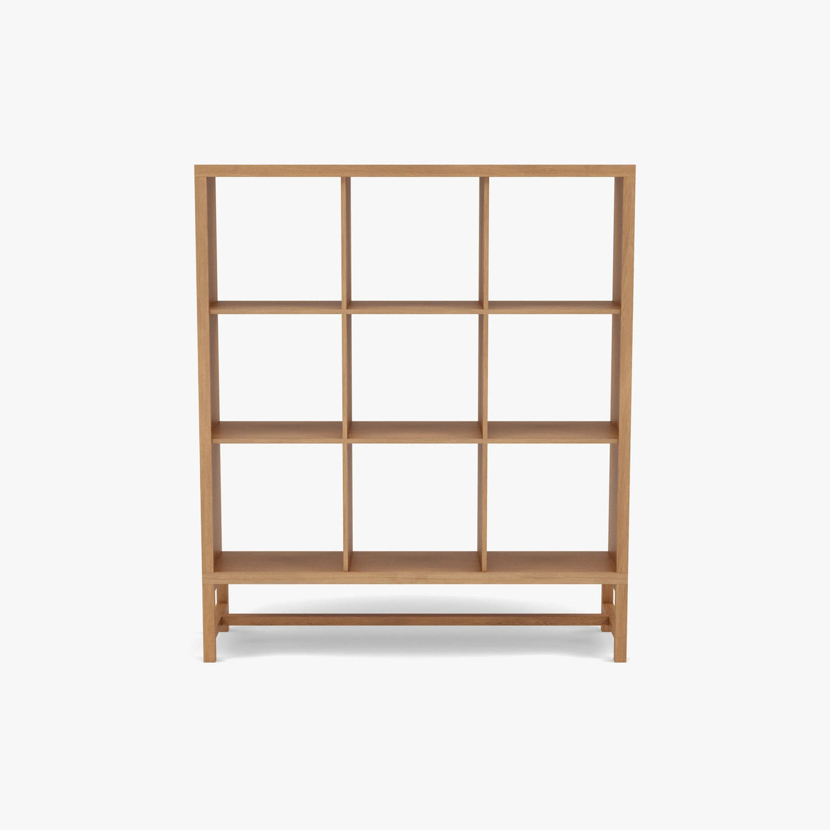 Jonas Display Shelf 3 x 3 110 x 33 x 128cm American Oak