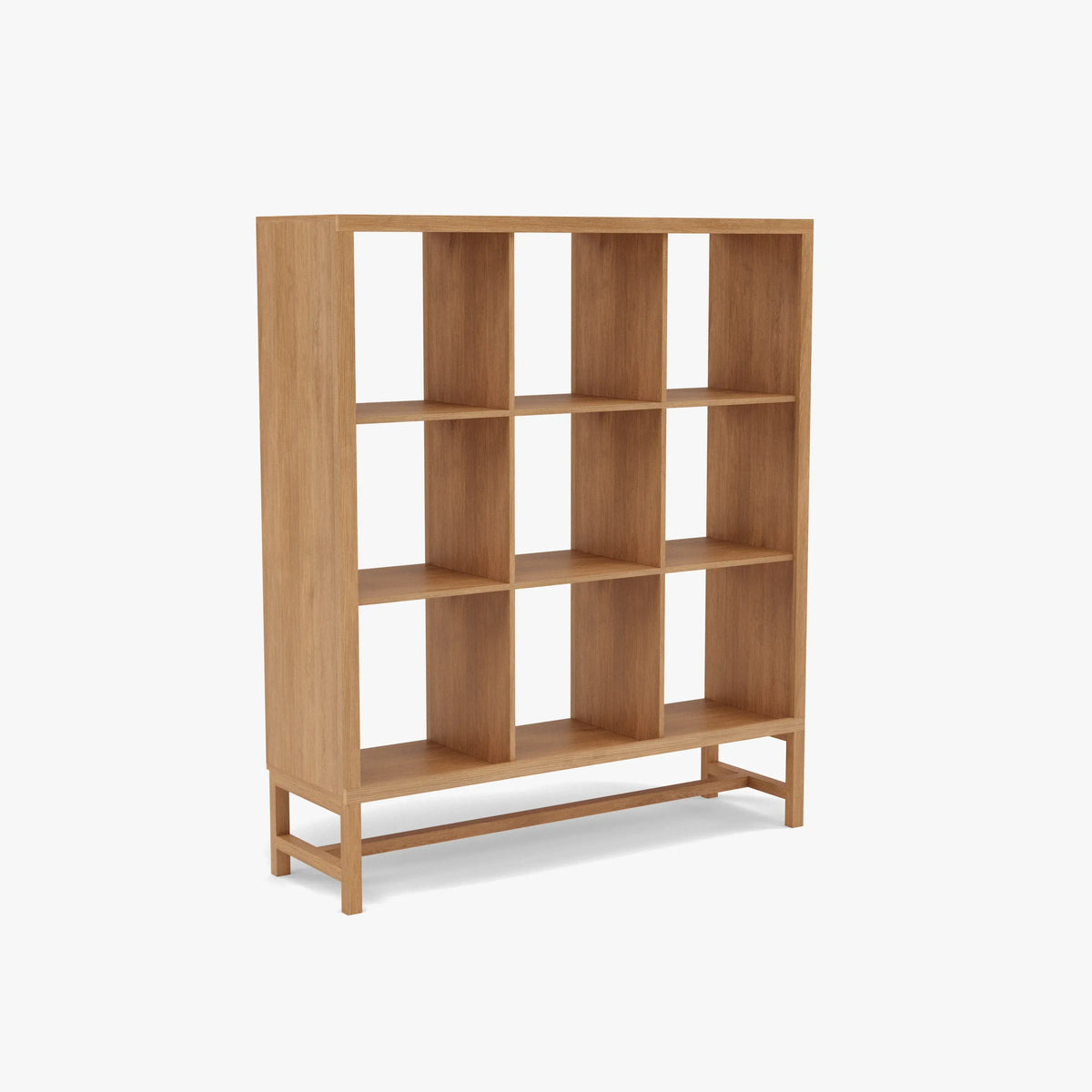 Jonas Display Shelf 3 x 3 110 x 33 x 128cm American Oak