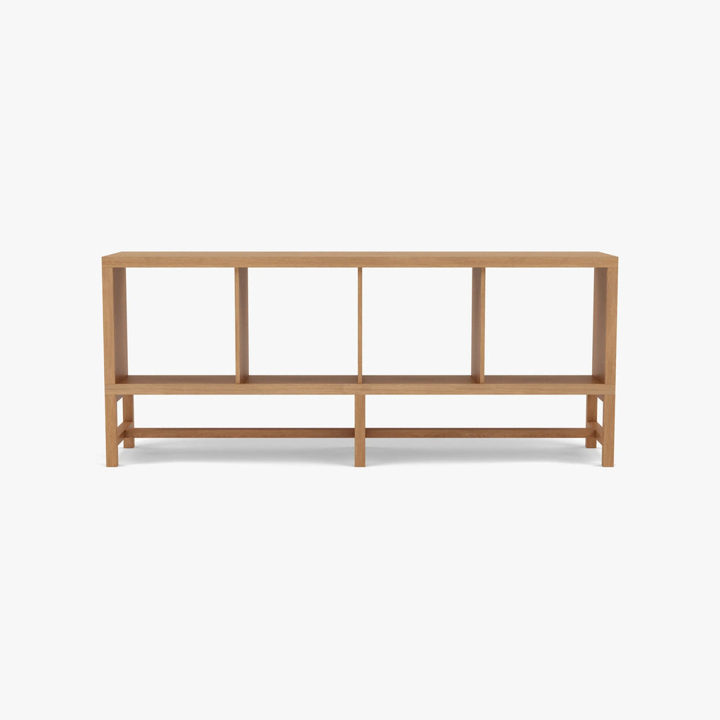 Jonas Display Shelf 4 x 1 145 x 33 x 60cm American Oak