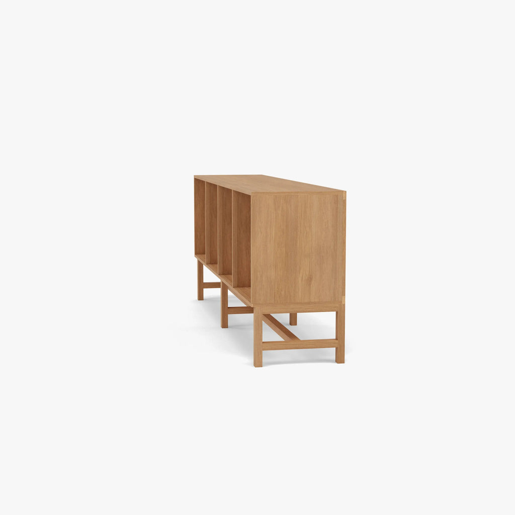 Jonas Display Shelf 4 x 1 145 x 33 x 60cm American Oak