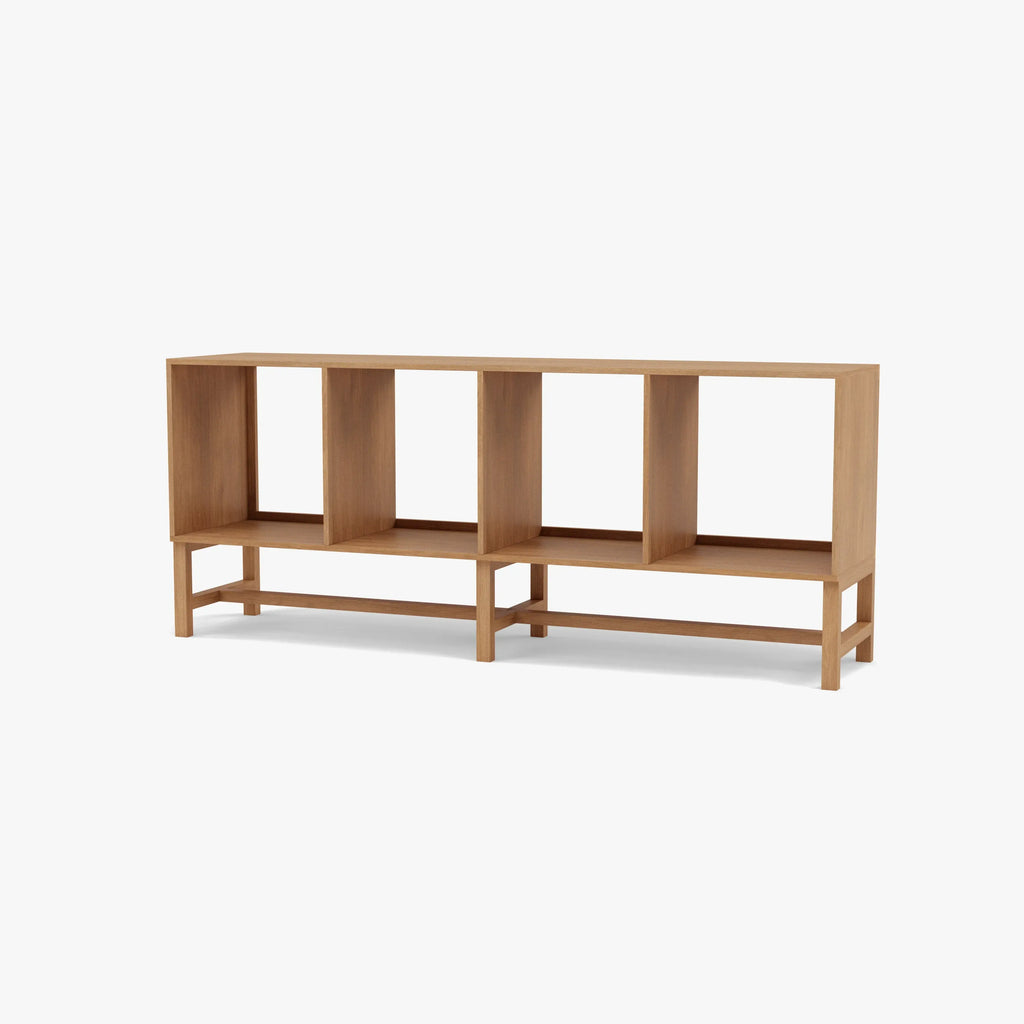 Jonas Display Shelf 4 x 1 145 x 33 x 60cm American Oak