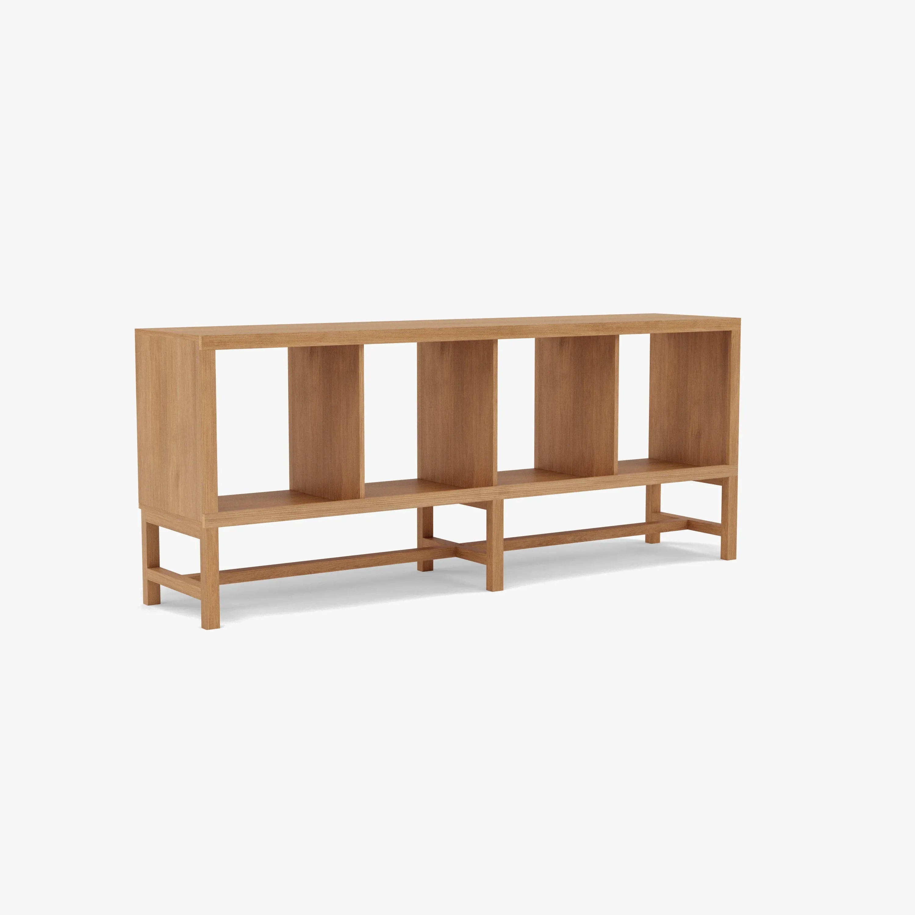 Jonas Display Shelf 4 x 1 145 x 33 x 60cm American Oak