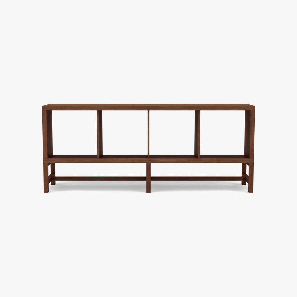Jonas Display Shelf 4 x 1 145 x 33 x 60cm American Walnut