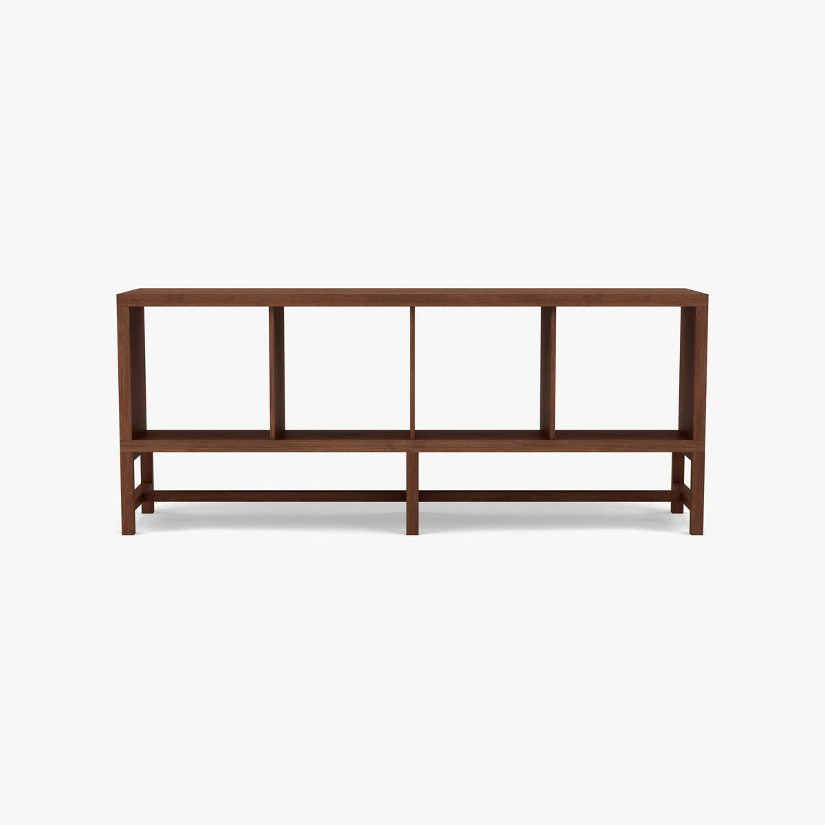 Jonas Display Shelf 4 x 1 145 x 33 x 60cm American Walnut