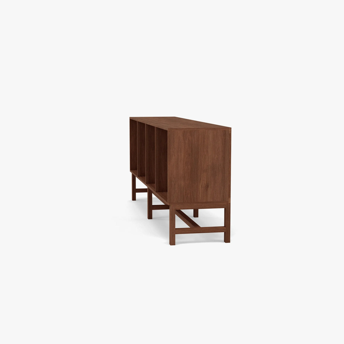 Jonas Display Shelf 4 x 1 145 x 33 x 60cm American Walnut