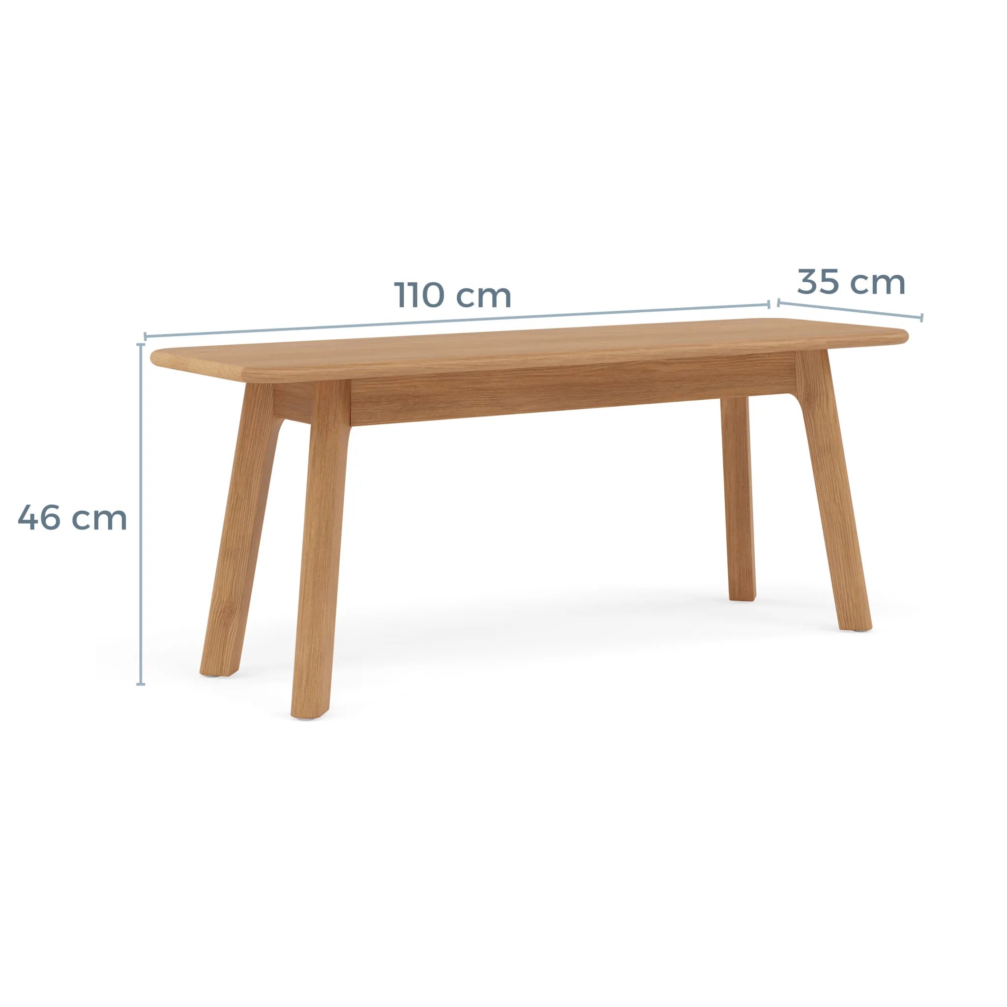 Magnus Bench 110 x 35cm Solid American Oak