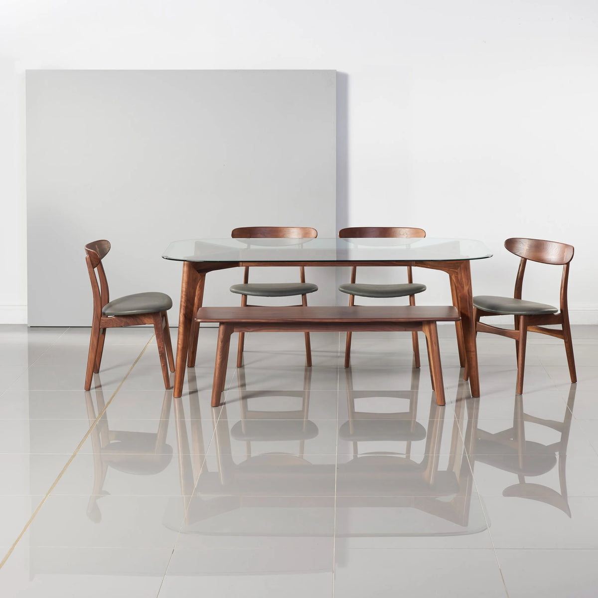 Magnus Bench 140 x 35cm Solid American Walnut
