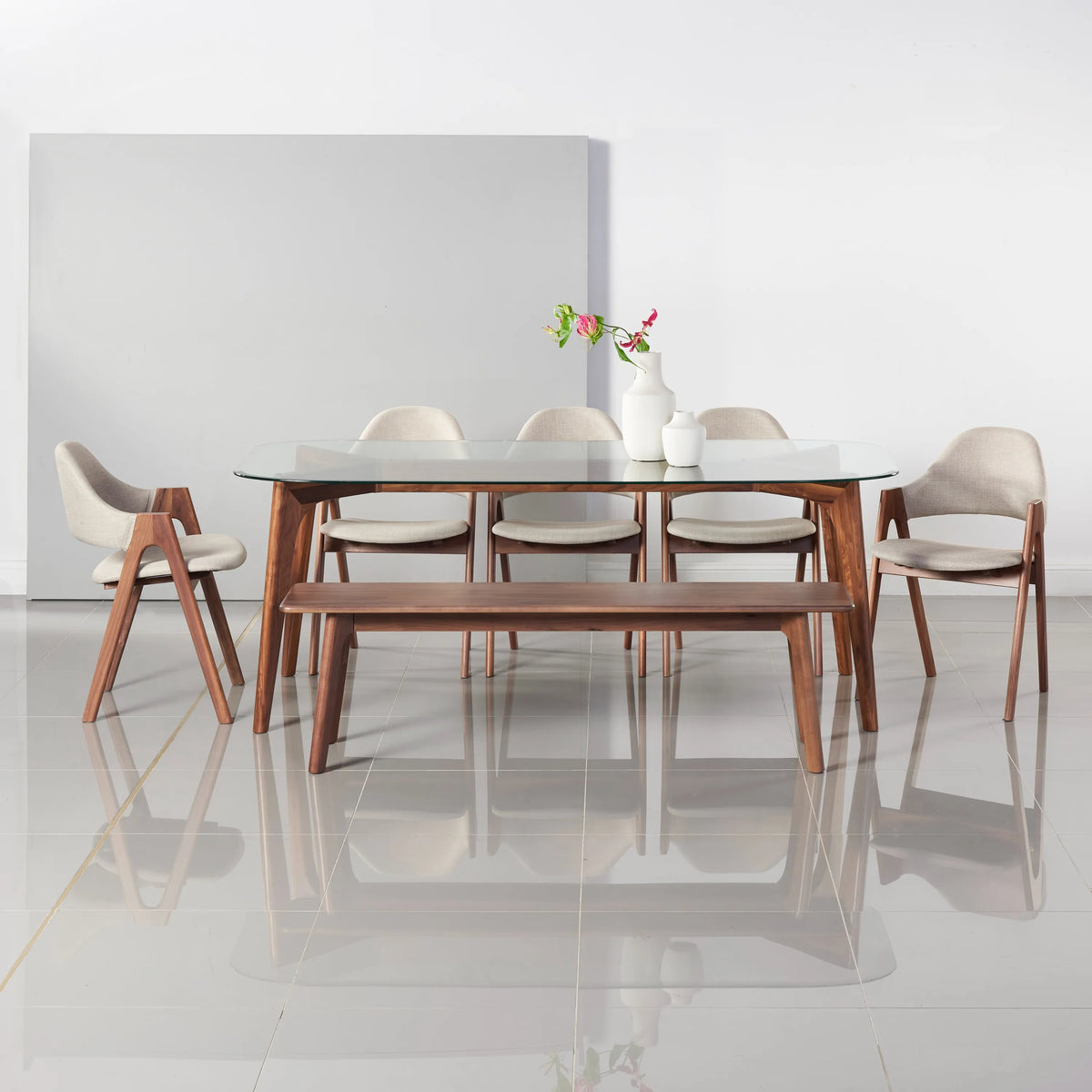 Magnus Bench 160 x 35cm Solid American Walnut