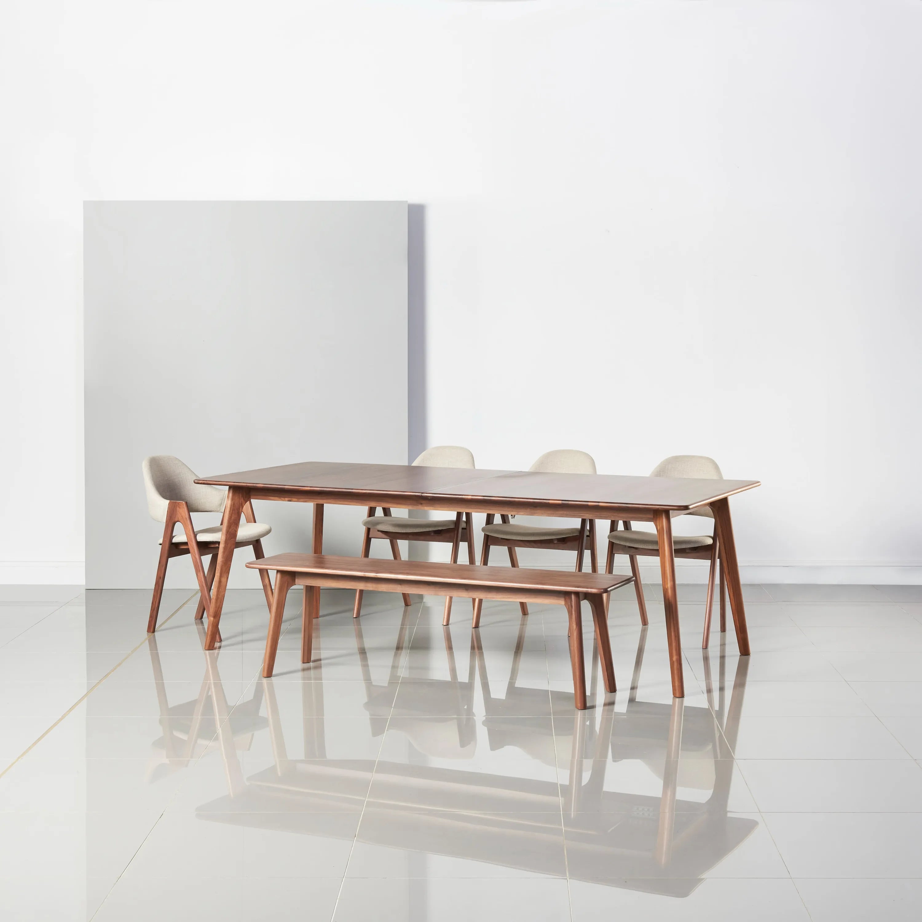 Magnus Bench 160 x 35cm Solid American Walnut