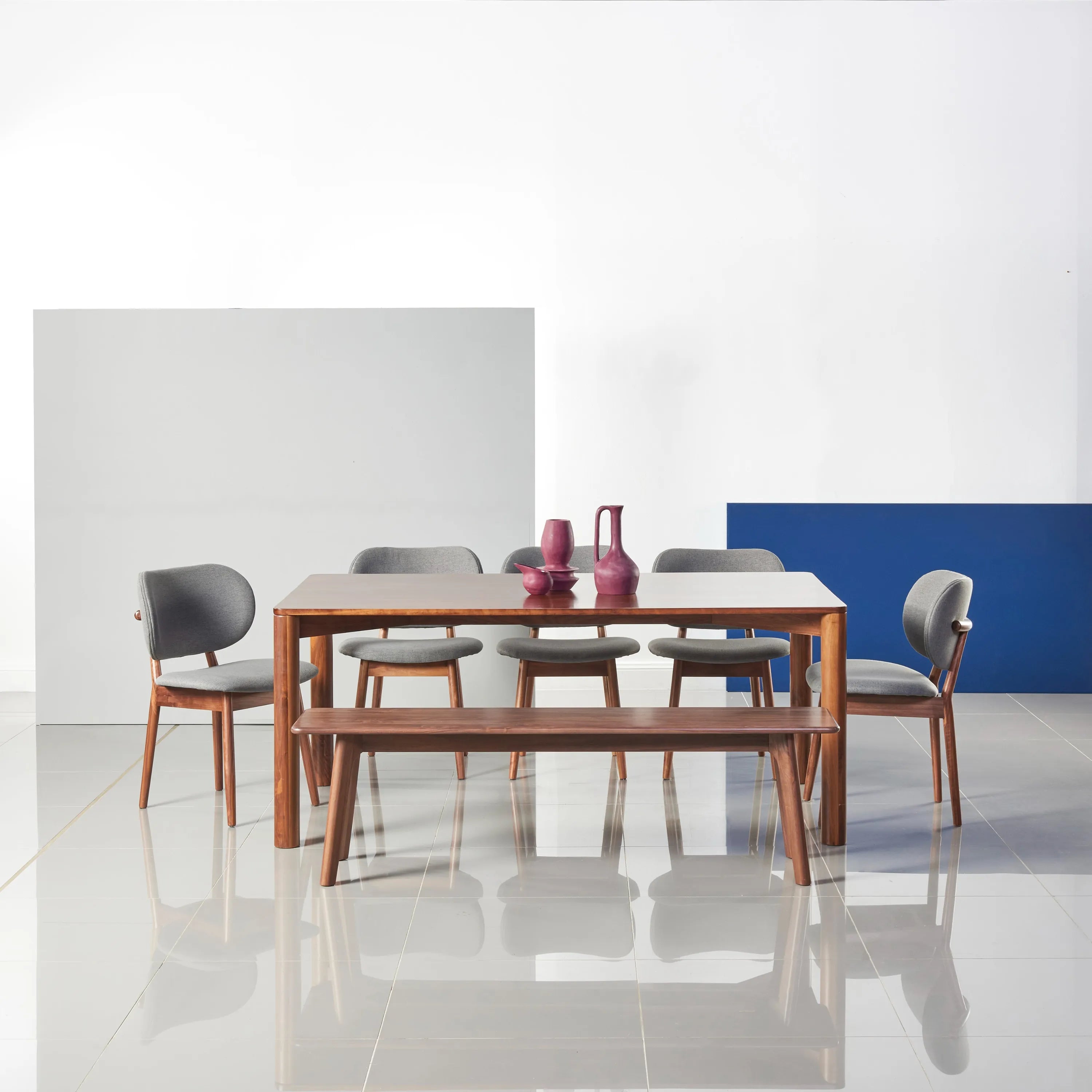 Magnus Bench 160 x 35cm Solid American Walnut