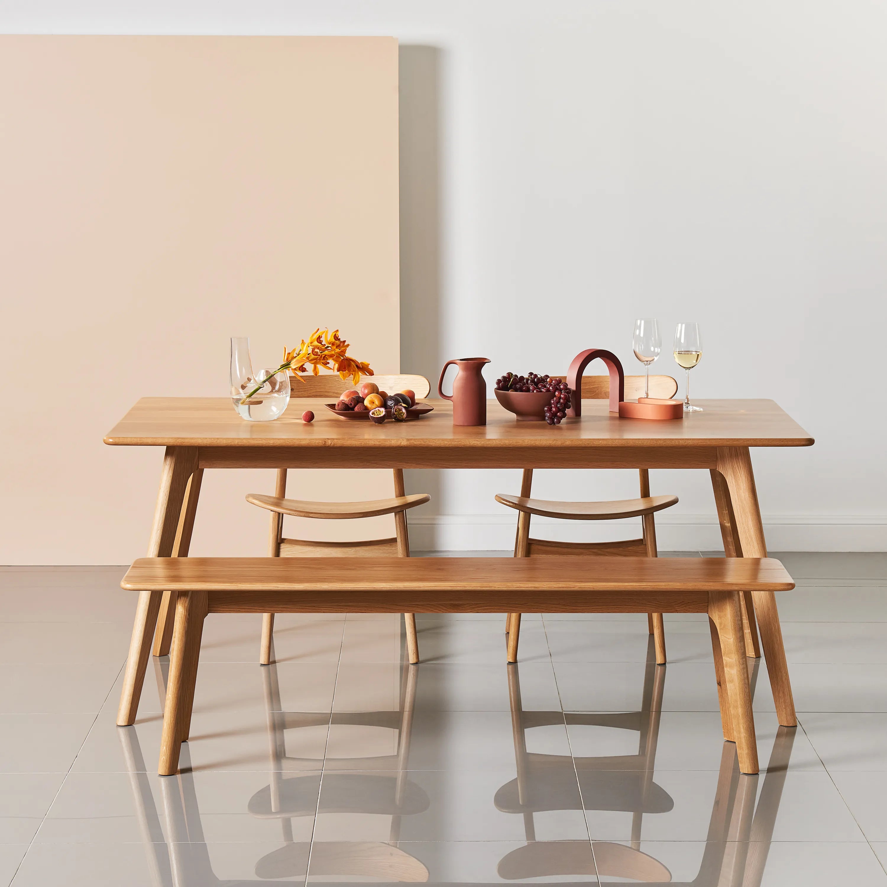 Magnus Bench Solid American Oak