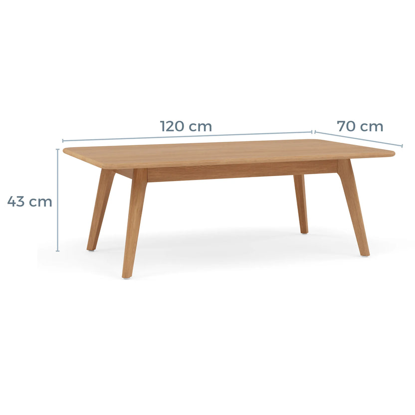 Magnus Coffee Table 120 x 70cm Solid American Oak