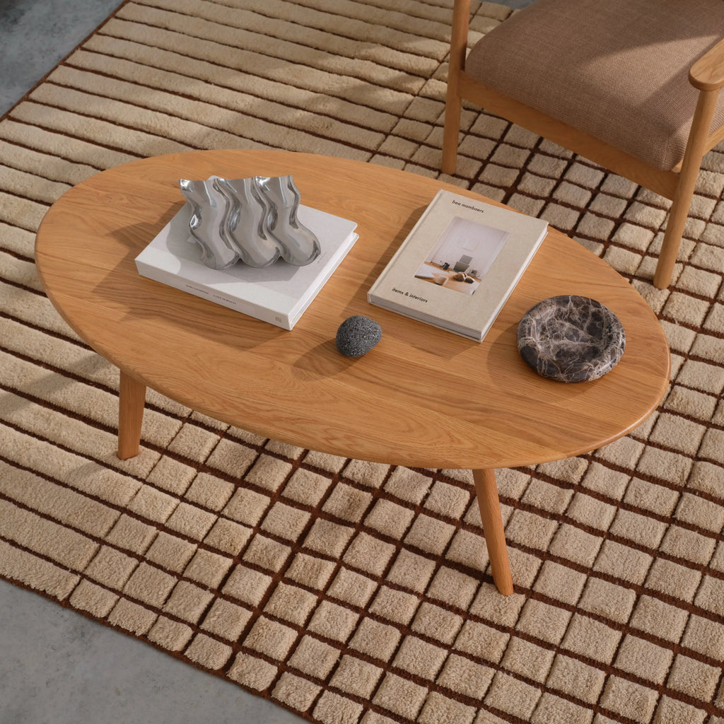 Magnus Coffee Table Oval 120 x 65cm Solid American Oak