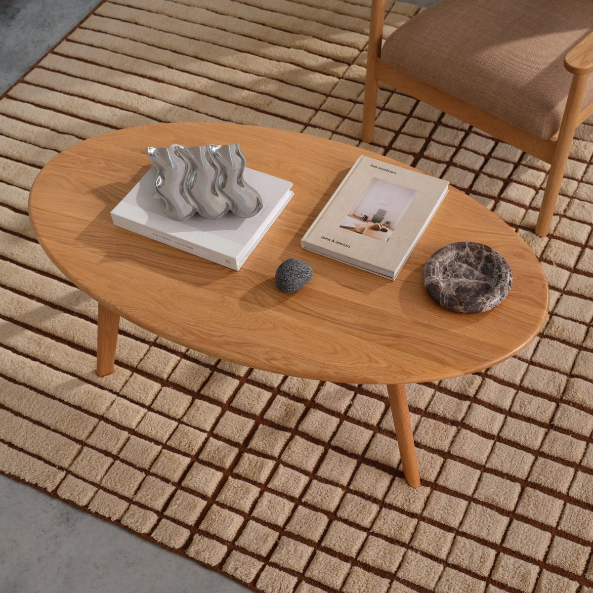 Magnus Coffee Table Oval 120 x 65cm Solid American Oak