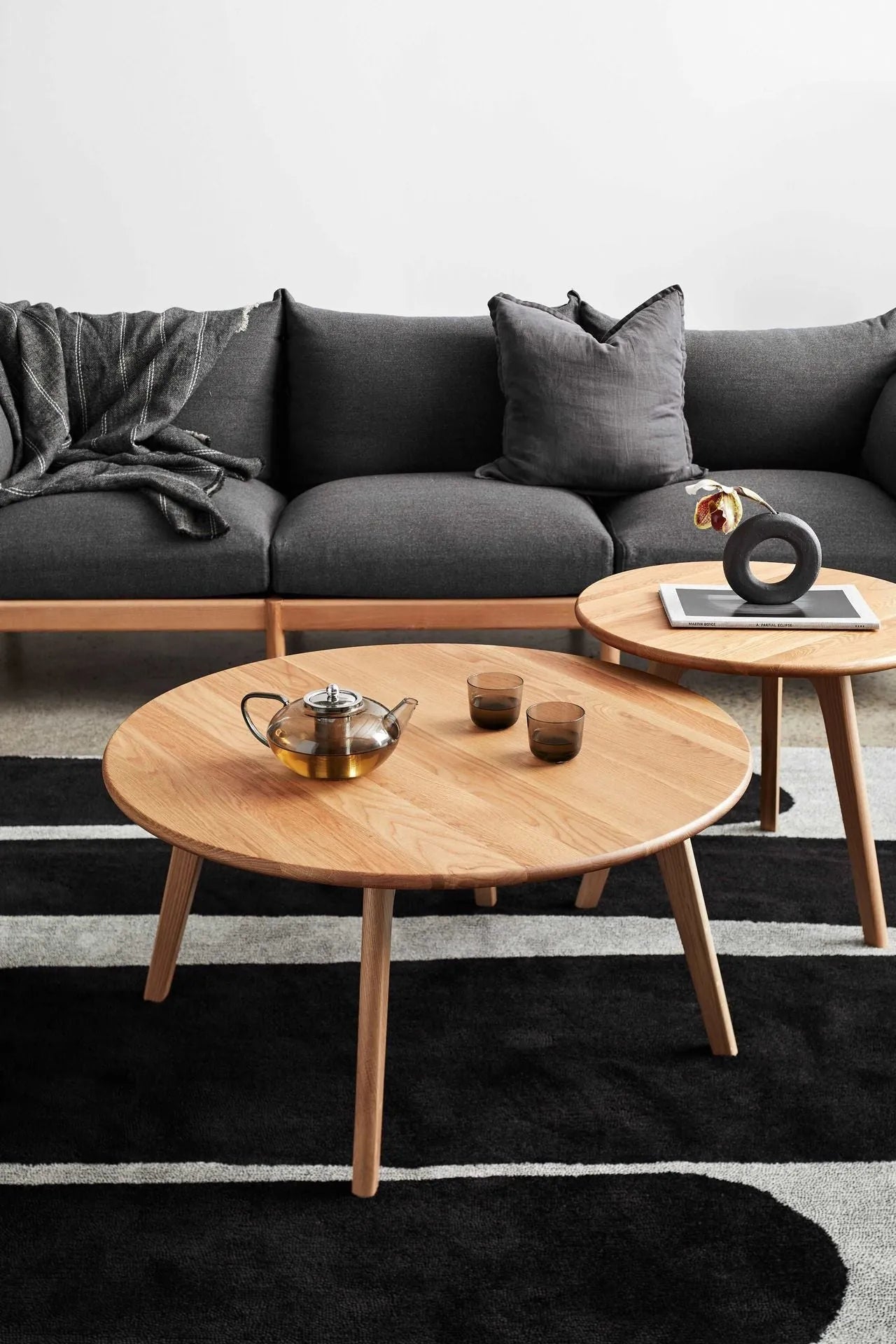 Magnus Coffee Table Round 90cm Diameter Solid American Oak