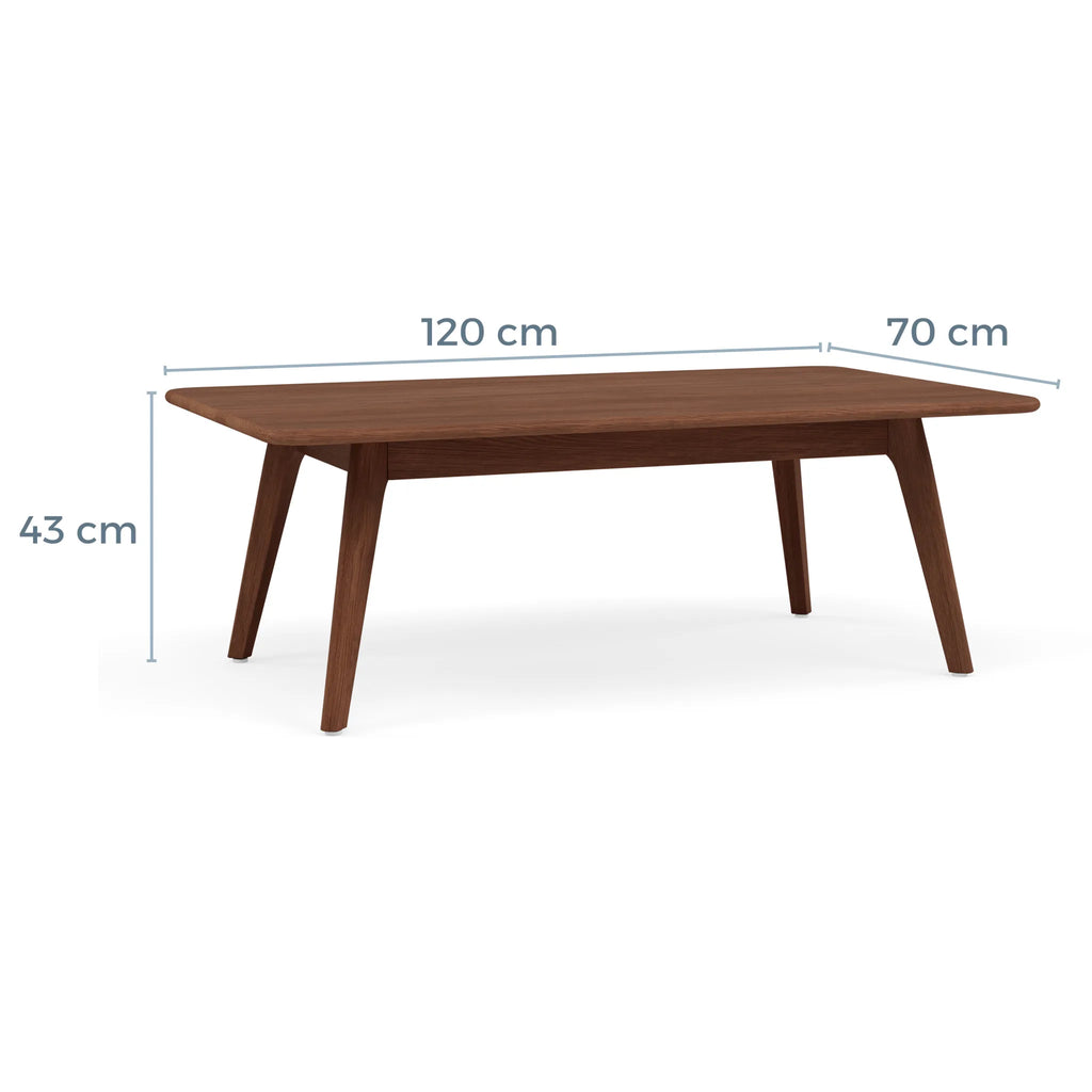 Magnus Coffee Table 120 x 70cm Solid American Walnut