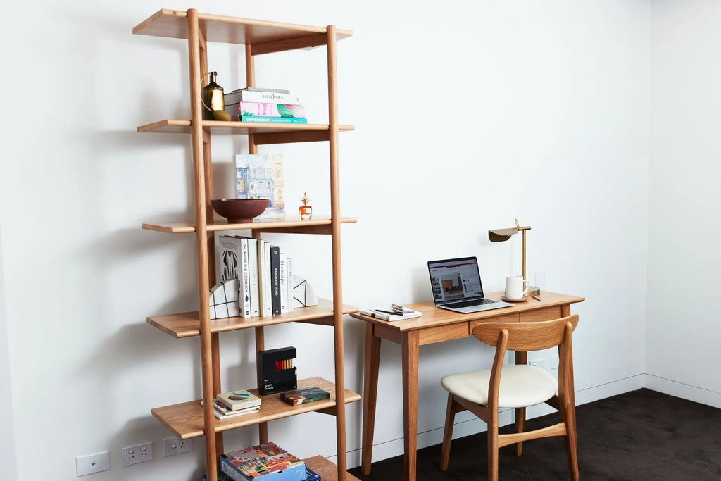 Magnus Dining Chair Cream Leather Solid American Oak