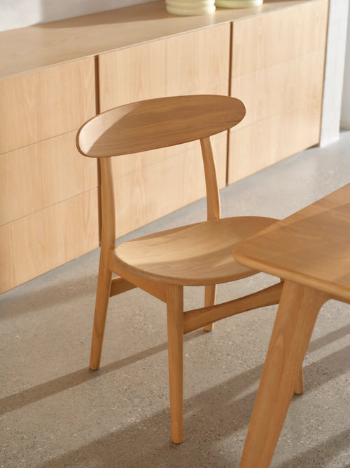 Magnus Dining Chair Solid Seat Solid American Oak