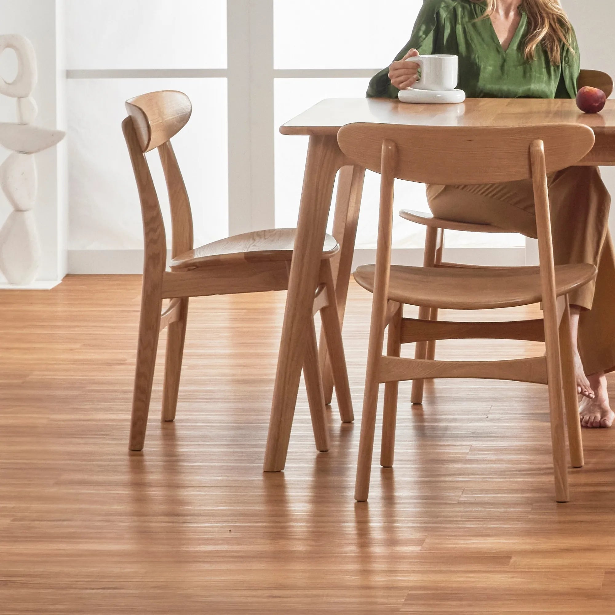 Magnus Dining Chair Solid Seat Solid American Oak