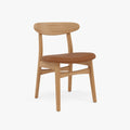 Magnus Dining Chair Tan Leather Solid American Oak
