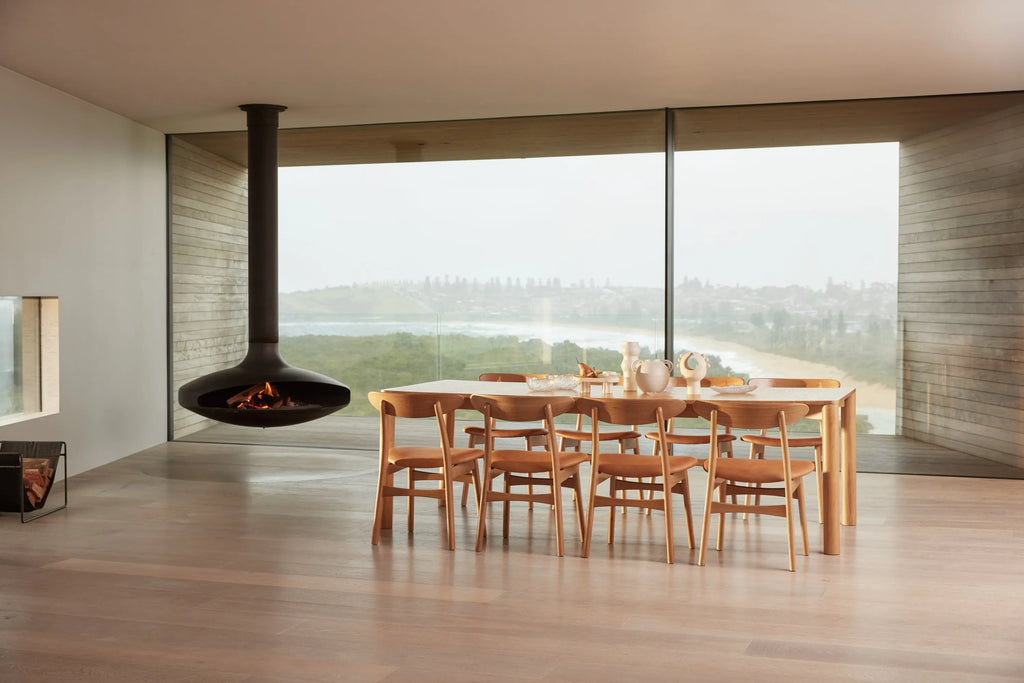 Magnus Dining Chair Tan Leather Solid American Oak