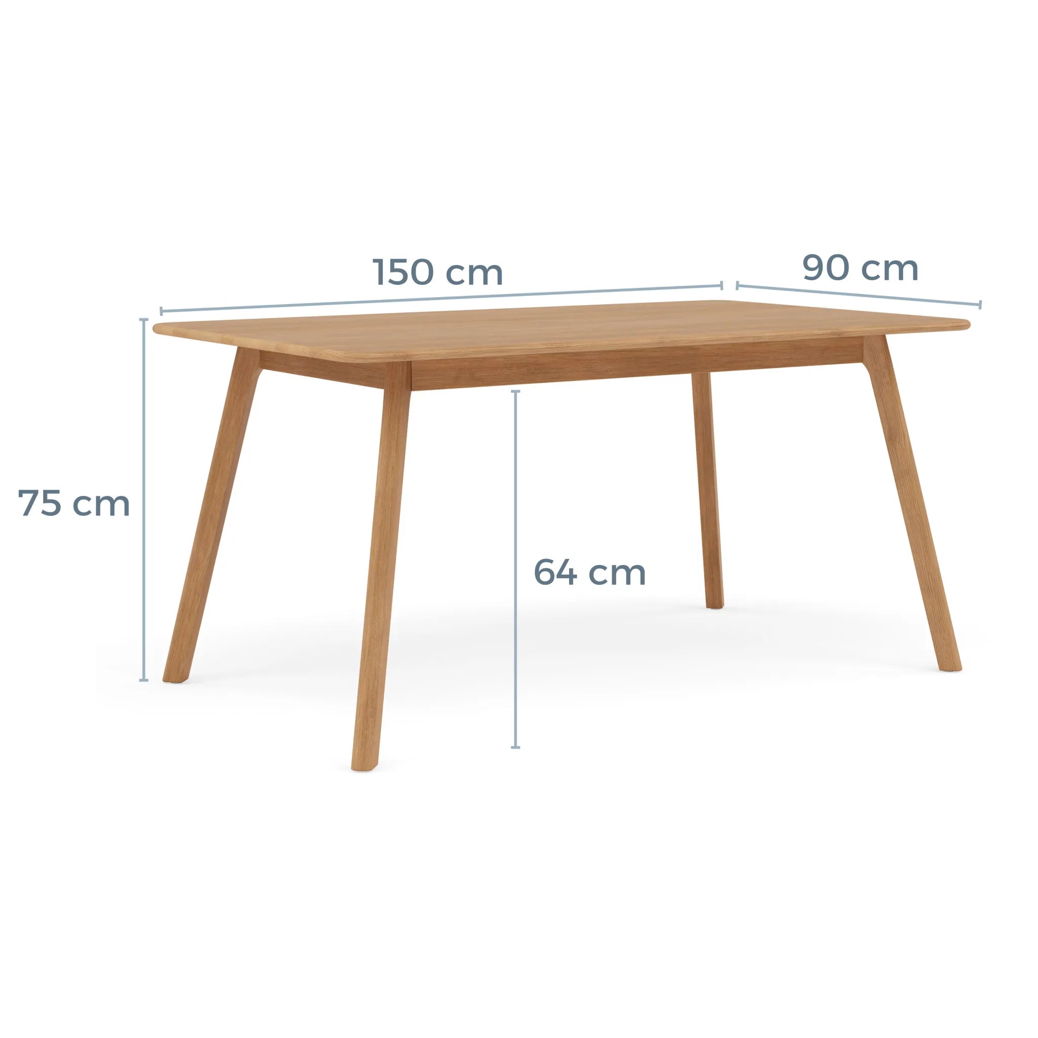 Magnus Dining Table 150 x 90cm Solid American Oak