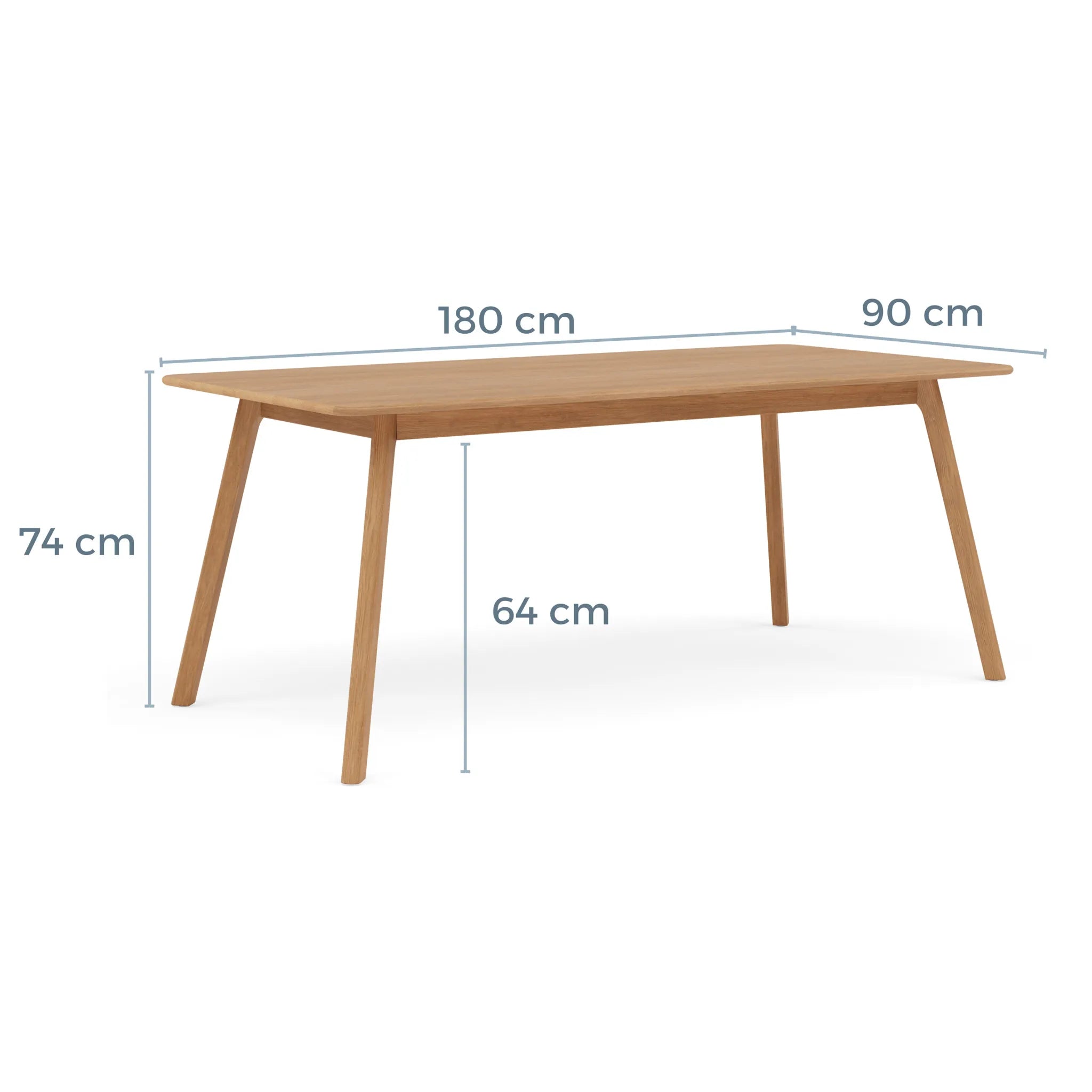 Magnus Dining Table 180 x 90cm Solid American Oak