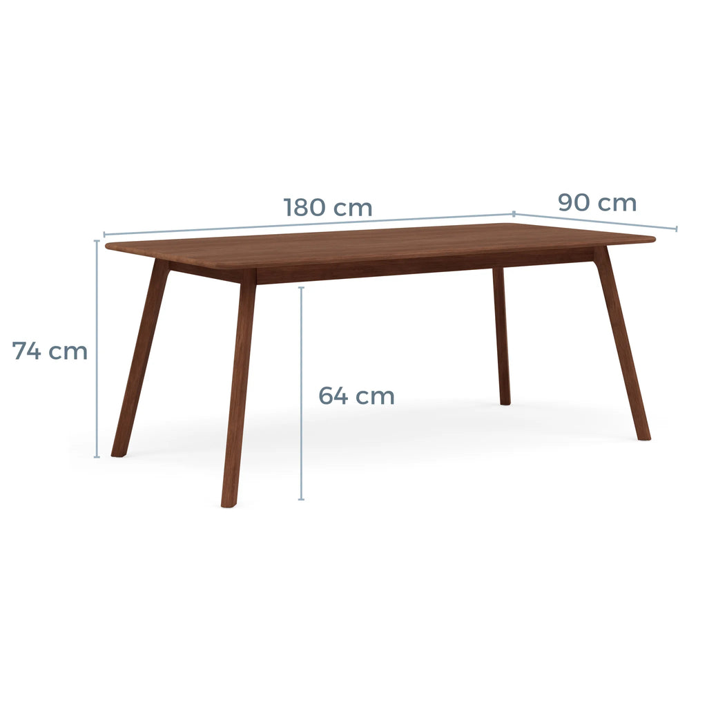 Magnus Dining Table 180 x 90cm Solid American Walnut