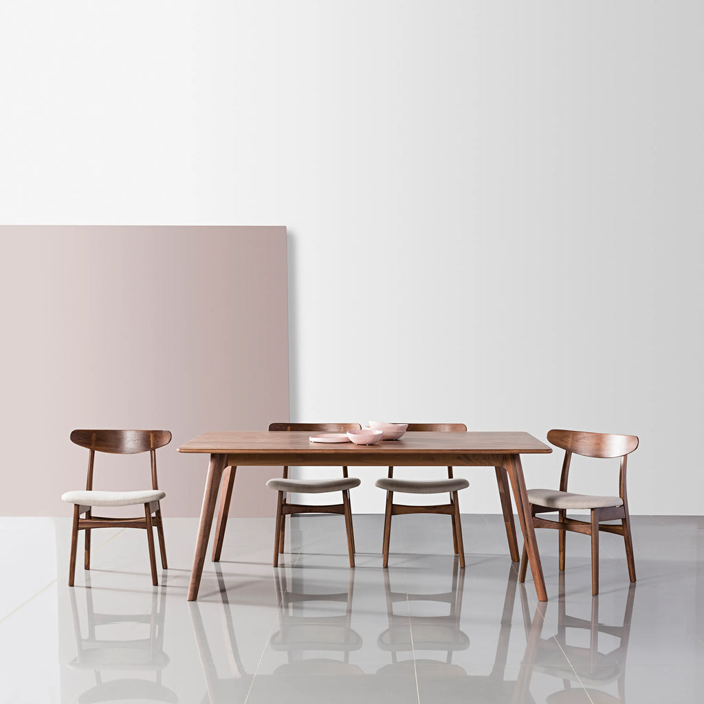 Magnus Dining Table 180 x 90cm Solid American Walnut