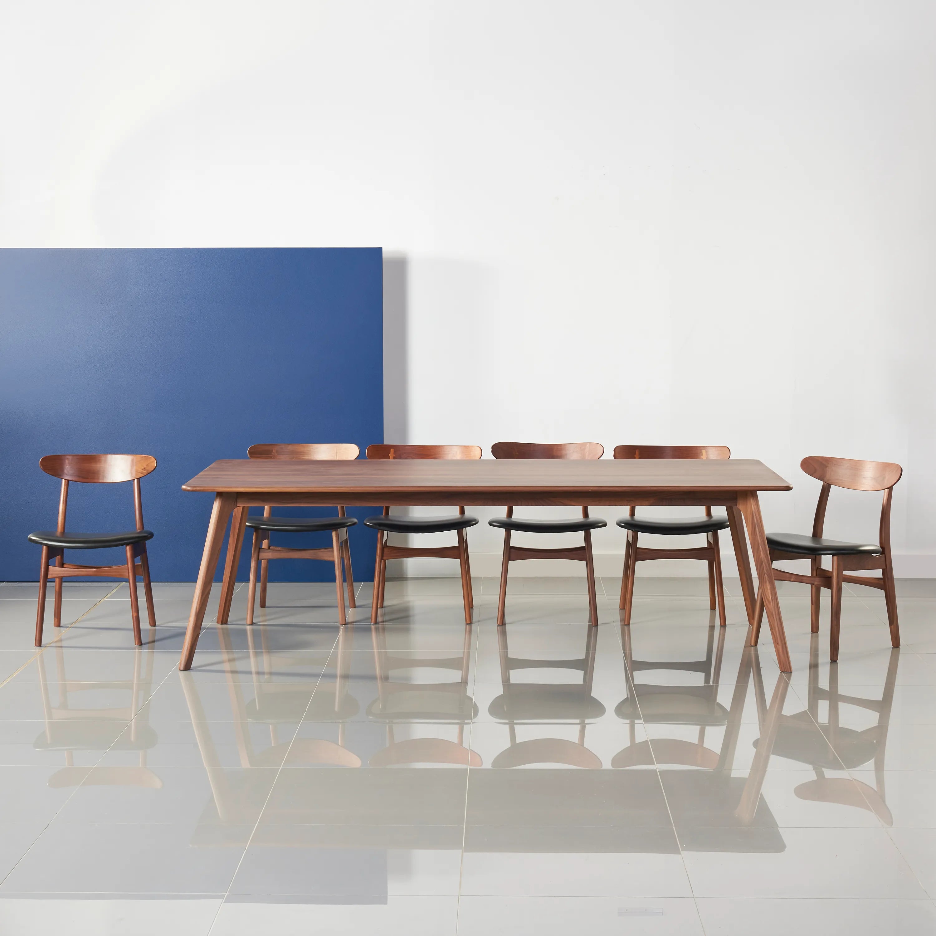 Magnus Dining Table 240 x 100cm Solid American Walnut