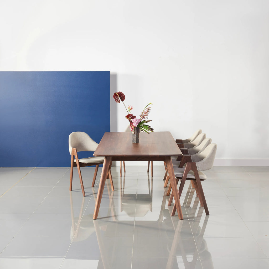 Magnus Dining Table 240 x 100cm Solid American Walnut