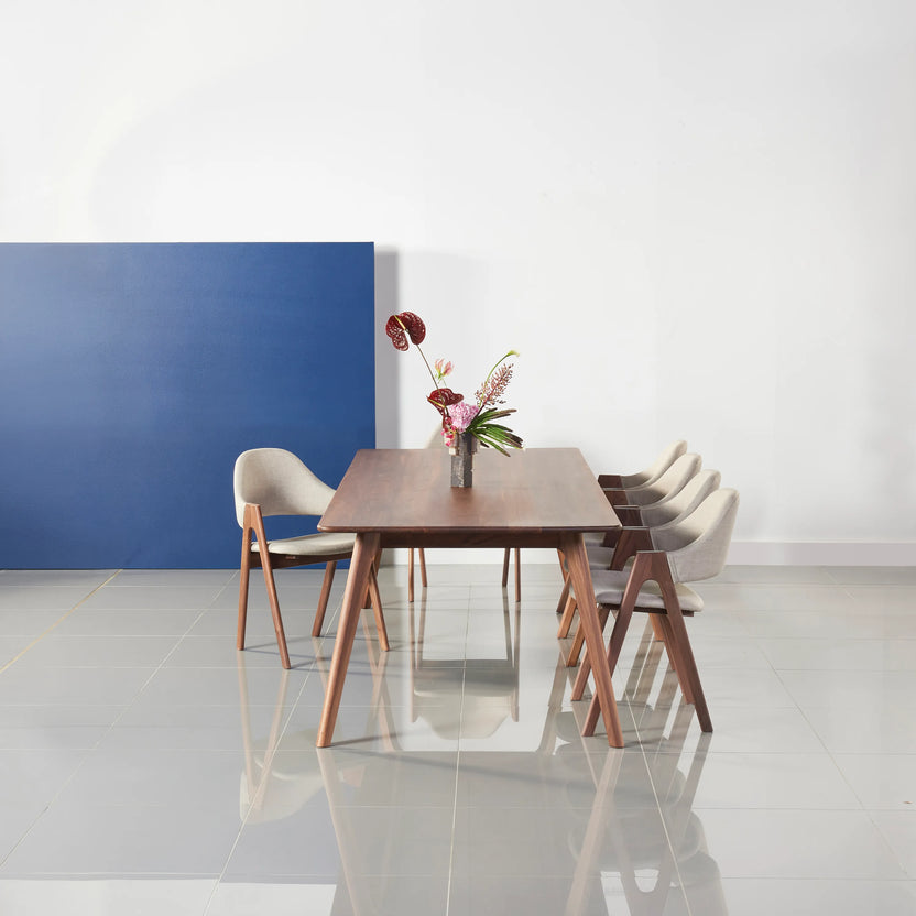 Magnus Dining Table 240 x 100cm Solid American Walnut
