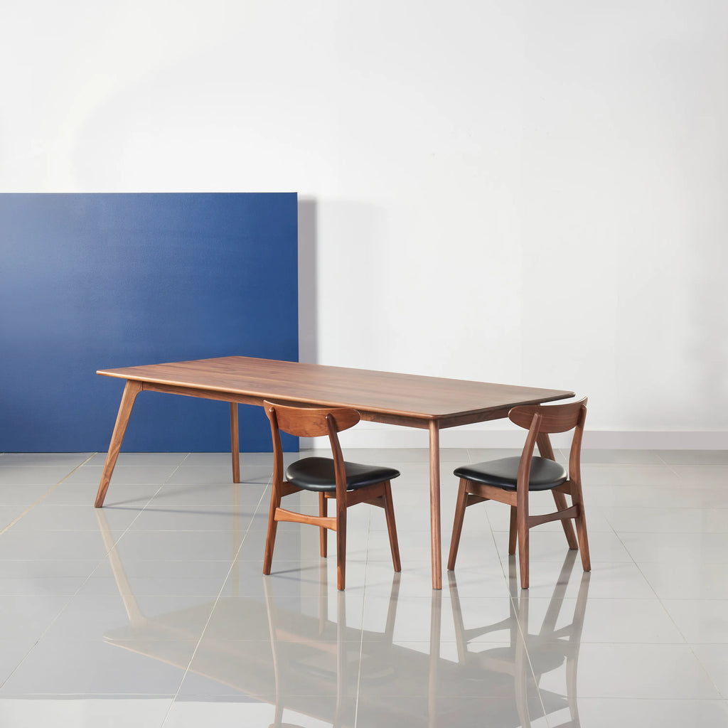 Magnus Dining Table 240 x 100cm Solid American Walnut