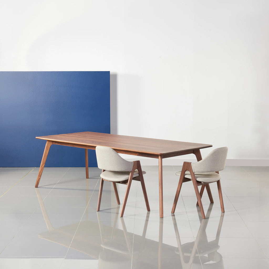 Magnus Dining Table 240 x 100cm Solid American Walnut