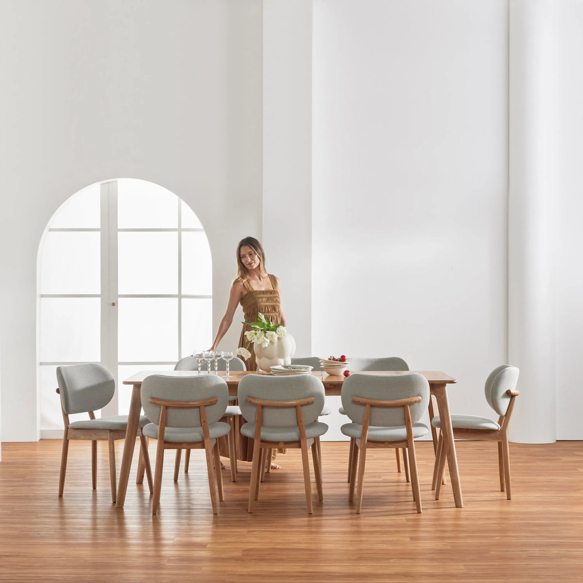 Magnus Dining Table Extendable 160-200 x 90cm Solid American Oak