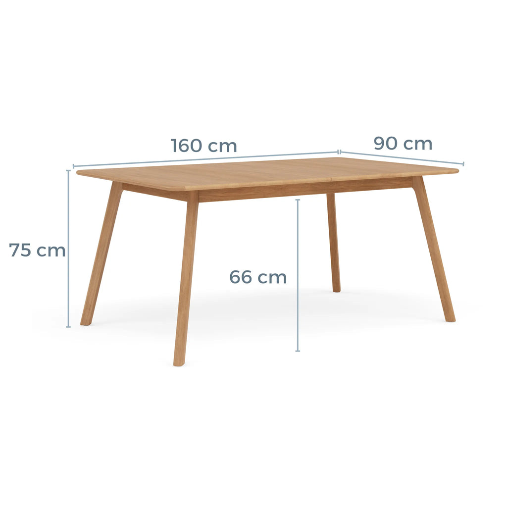 Magnus Dining Table Extendable 160-200 x 90cm Solid American Oak