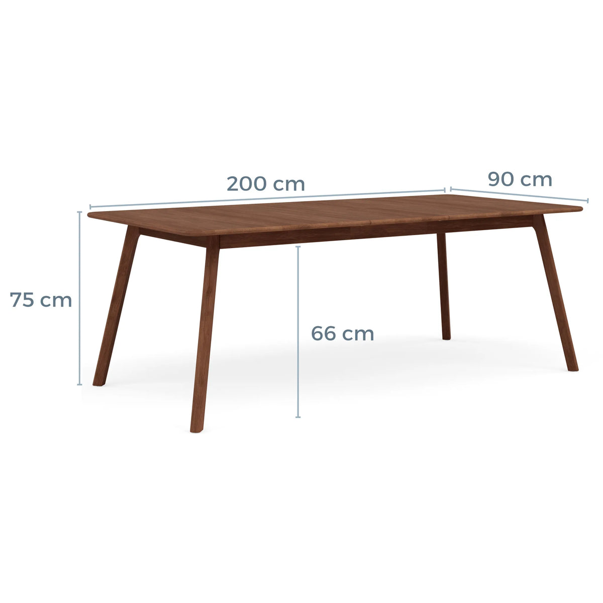 Magnus Dining Table Extendable 160-200 x 90cm Solid American Walnut