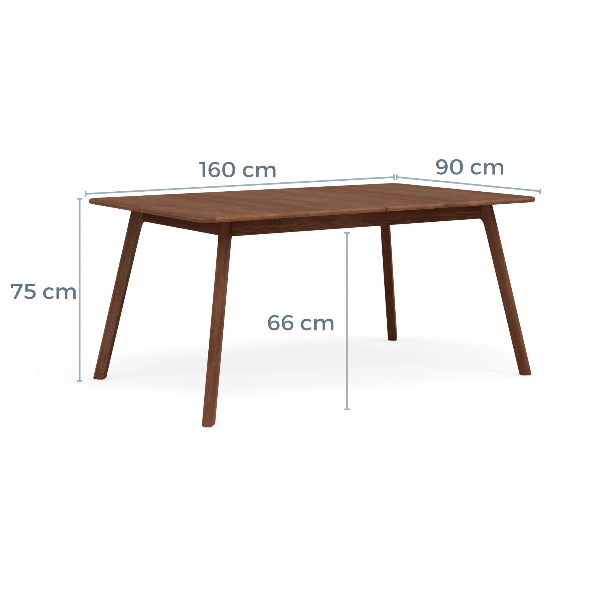 Magnus Dining Table Extendable 160-200 x 90cm Solid American Walnut