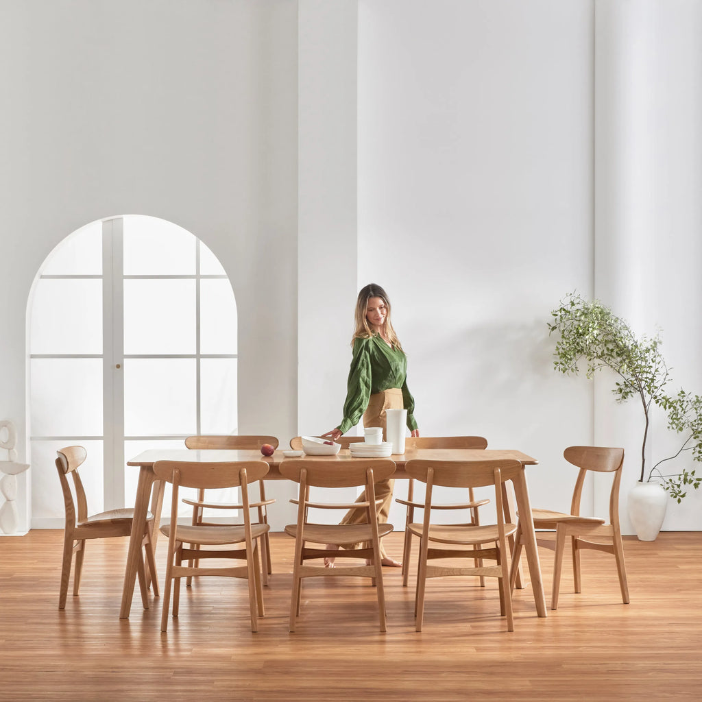 Magnus Dining Table Extendable 210-260 x 100cm Solid American Oak