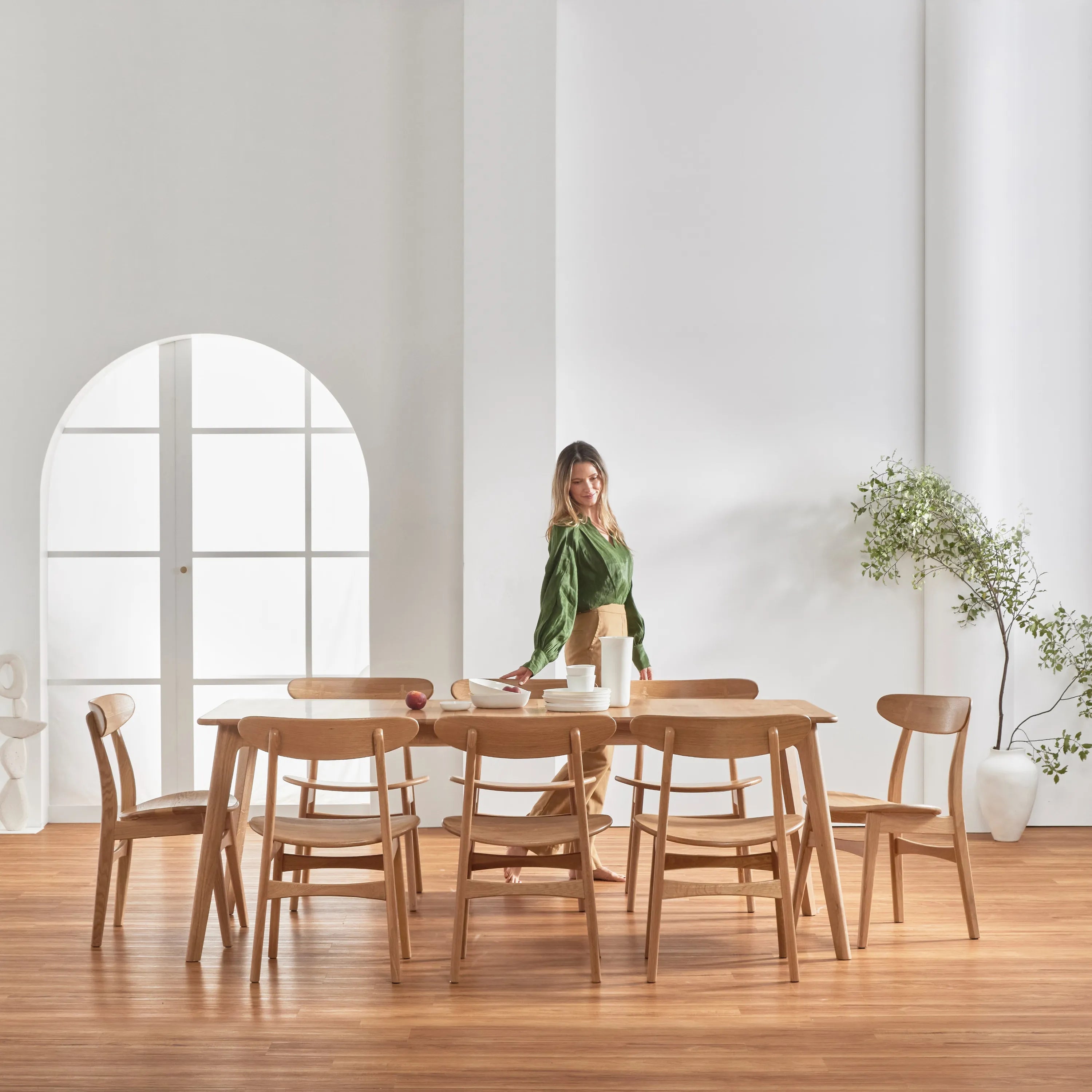 Magnus Dining Table Extendable 210-260 x 100cm Solid American Oak