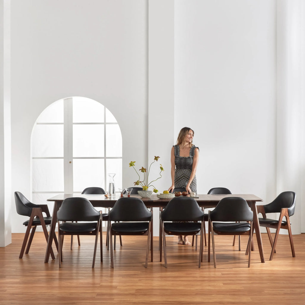 Magnus Dining Table Extendable 210-260 x 100cm Solid American Walnut
