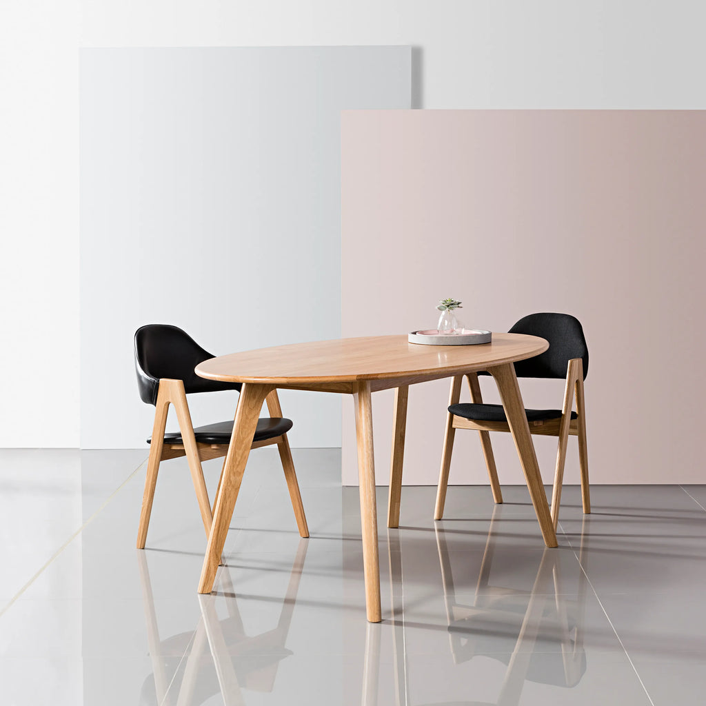 Magnus Dining Table Oval 160 x 90cm Solid American Oak