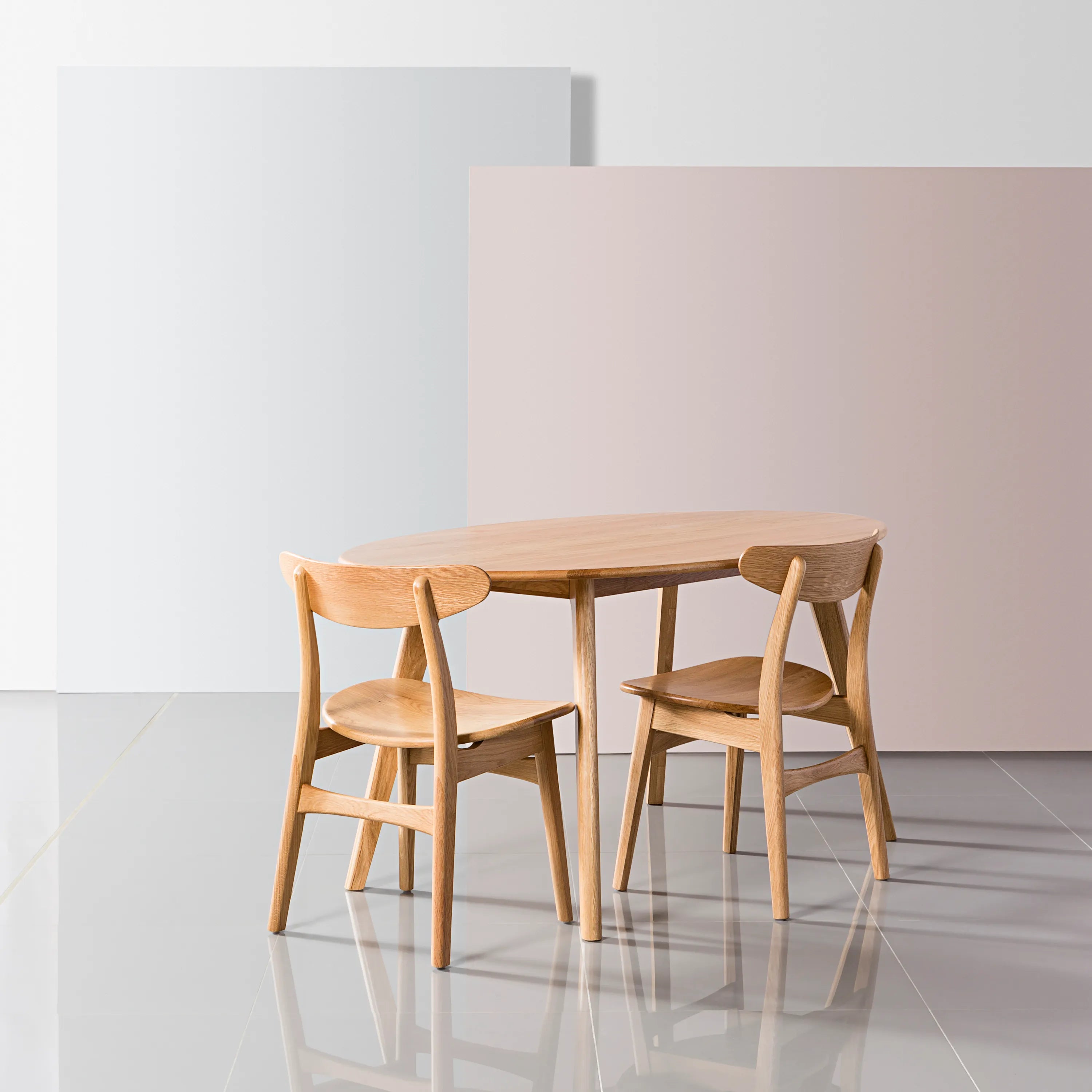 Magnus Dining Table Oval 160 x 90cm Solid American Oak