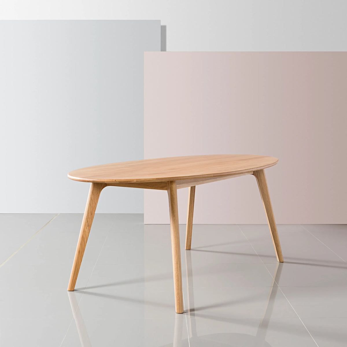 Magnus Dining Table Oval 200 x 100cm Solid American Oak