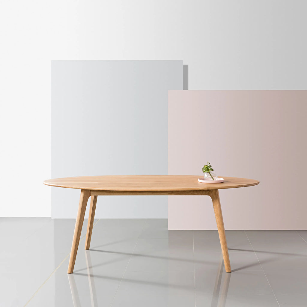 Magnus Dining Table Oval 200 x 100cm Solid American Oak