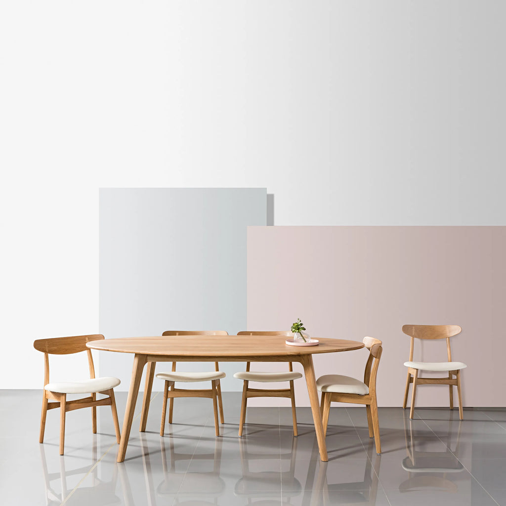 Magnus Dining Table Oval 200 x 100cm Solid American Oak