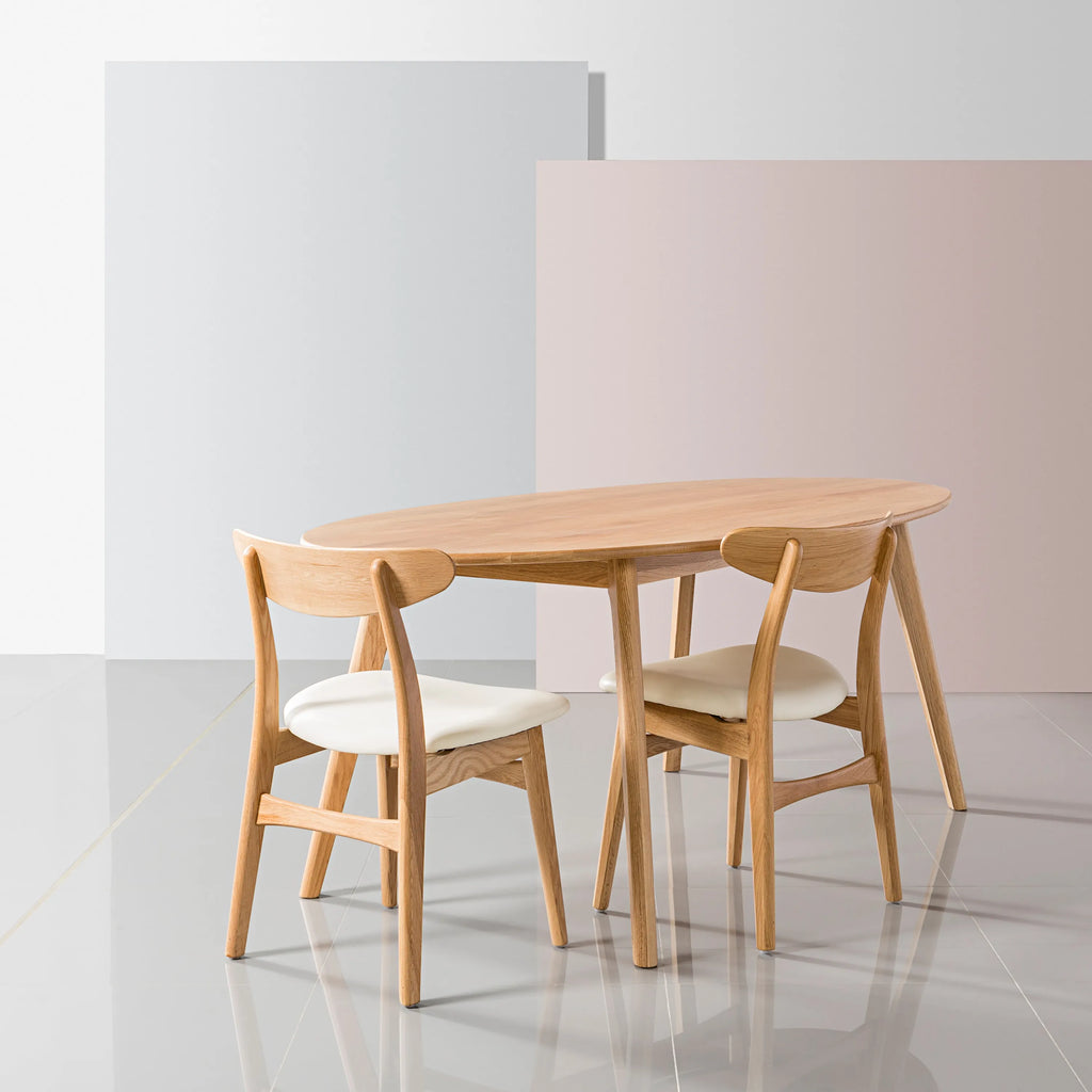 Magnus Dining Table Oval 200 x 100cm Solid American Oak