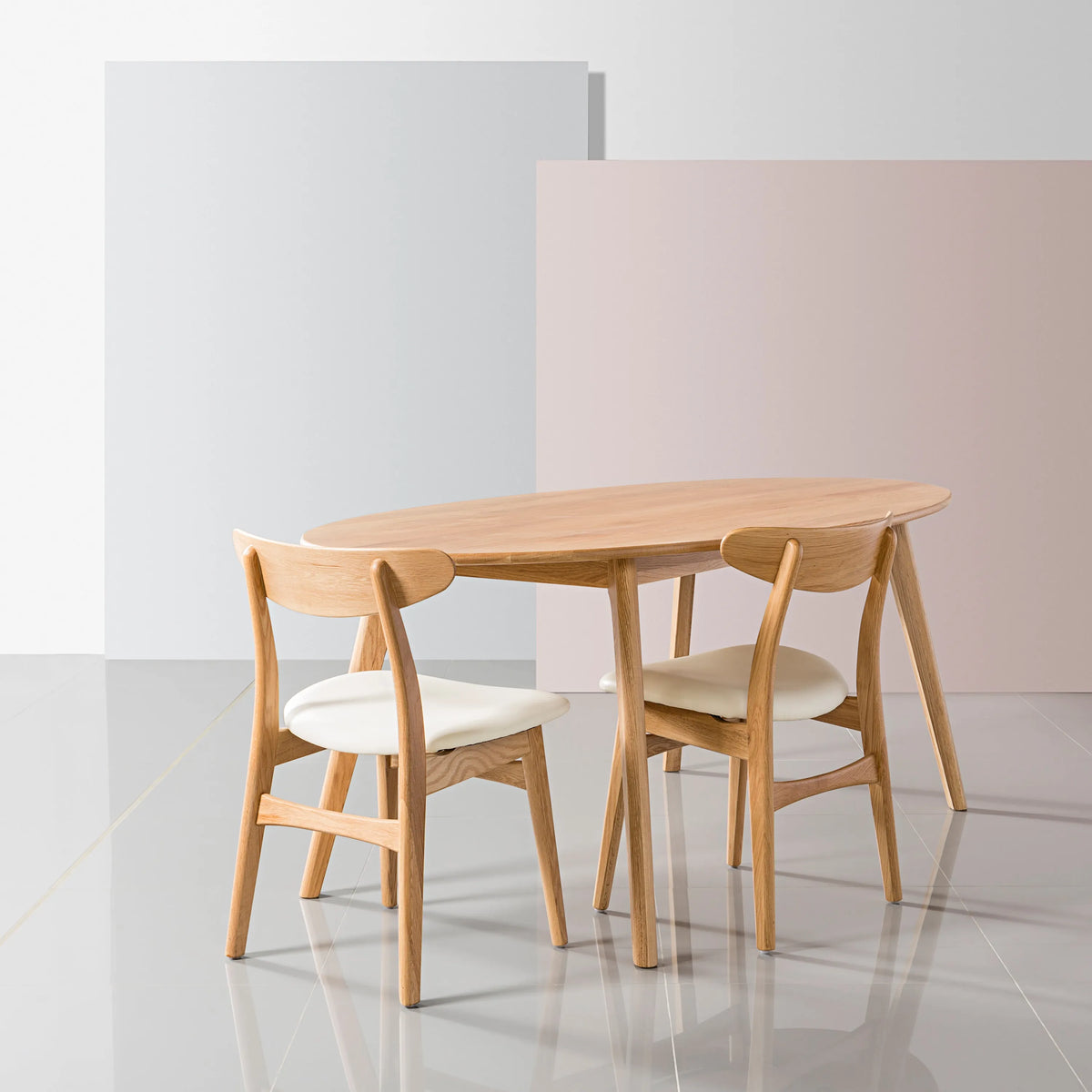Magnus Dining Table Oval 200 x 100cm Solid American Oak