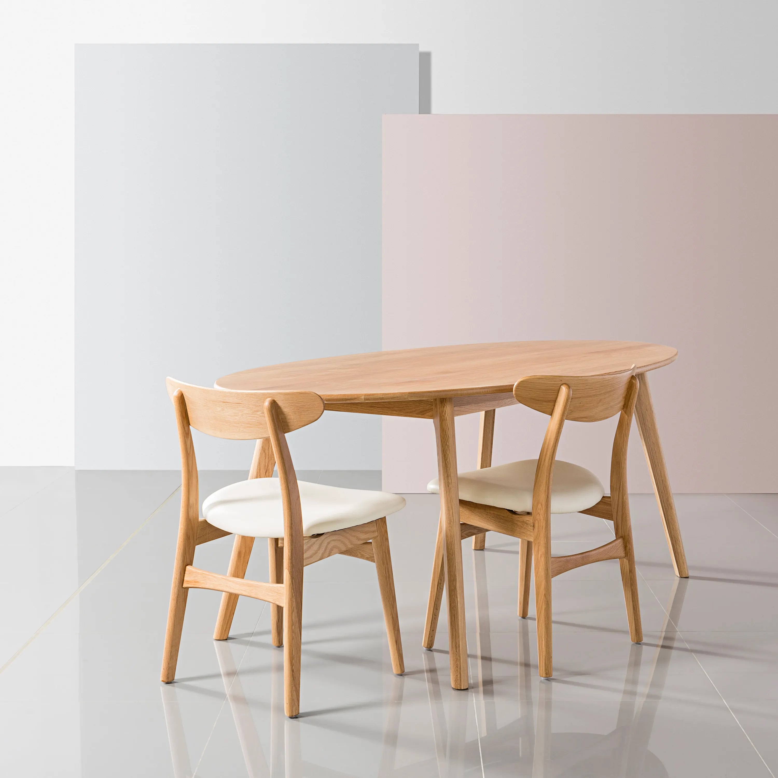 Magnus Dining Table Oval 200 x 100cm Solid American Oak